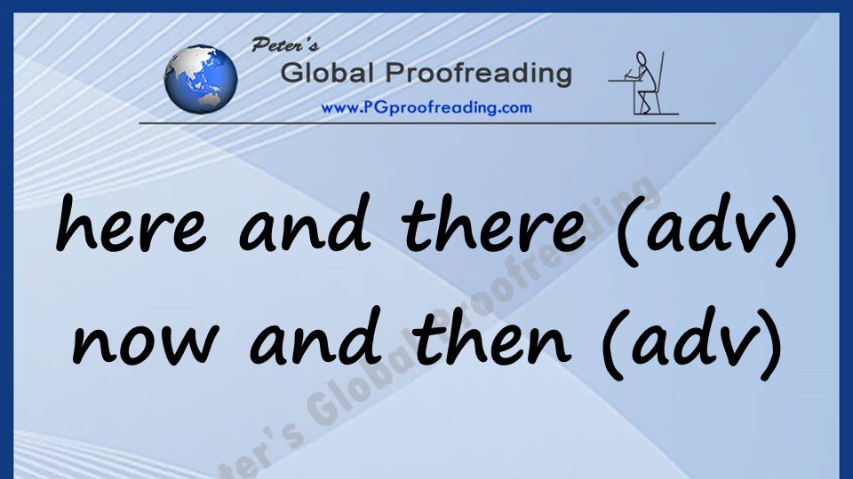ADVERB EXPRESSIONS

✔️ 𝗵𝗲𝗿𝗲 𝗮𝗻𝗱 𝘁𝗵𝗲𝗿𝗲 = in a few places
✔️ 𝗻𝗼𝘄 𝗮𝗻𝗱 𝘁𝗵𝗲𝗻 = sometimes

• The book contains spelling errors 𝗵𝗲𝗿𝗲 𝗮𝗻𝗱 𝘁𝗵𝗲𝗿𝗲.

• Sarah returns to her hometown 𝗻𝗼𝘄 𝗮𝗻𝗱 𝘁𝗵𝗲𝗻.

#LearnEnglish #adverbs