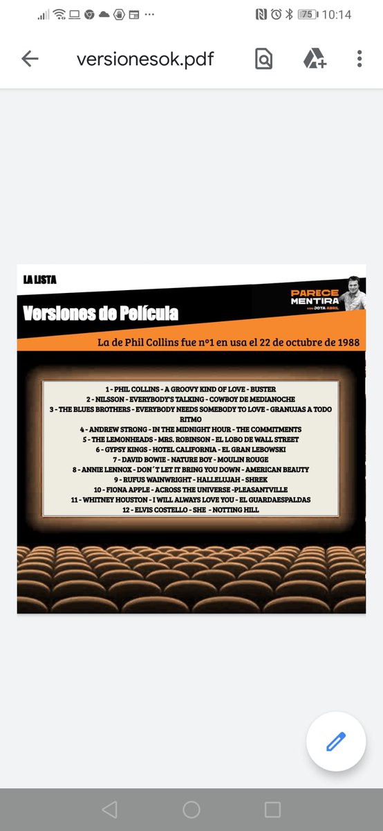 ¿Has visto estas pelis con grandes versiones en su banda sonora? Dale un repaso a estos 12 temas... #FelizFinde #PareceMentira en <a href="/Melodia_FM/">Melodía FM</a>