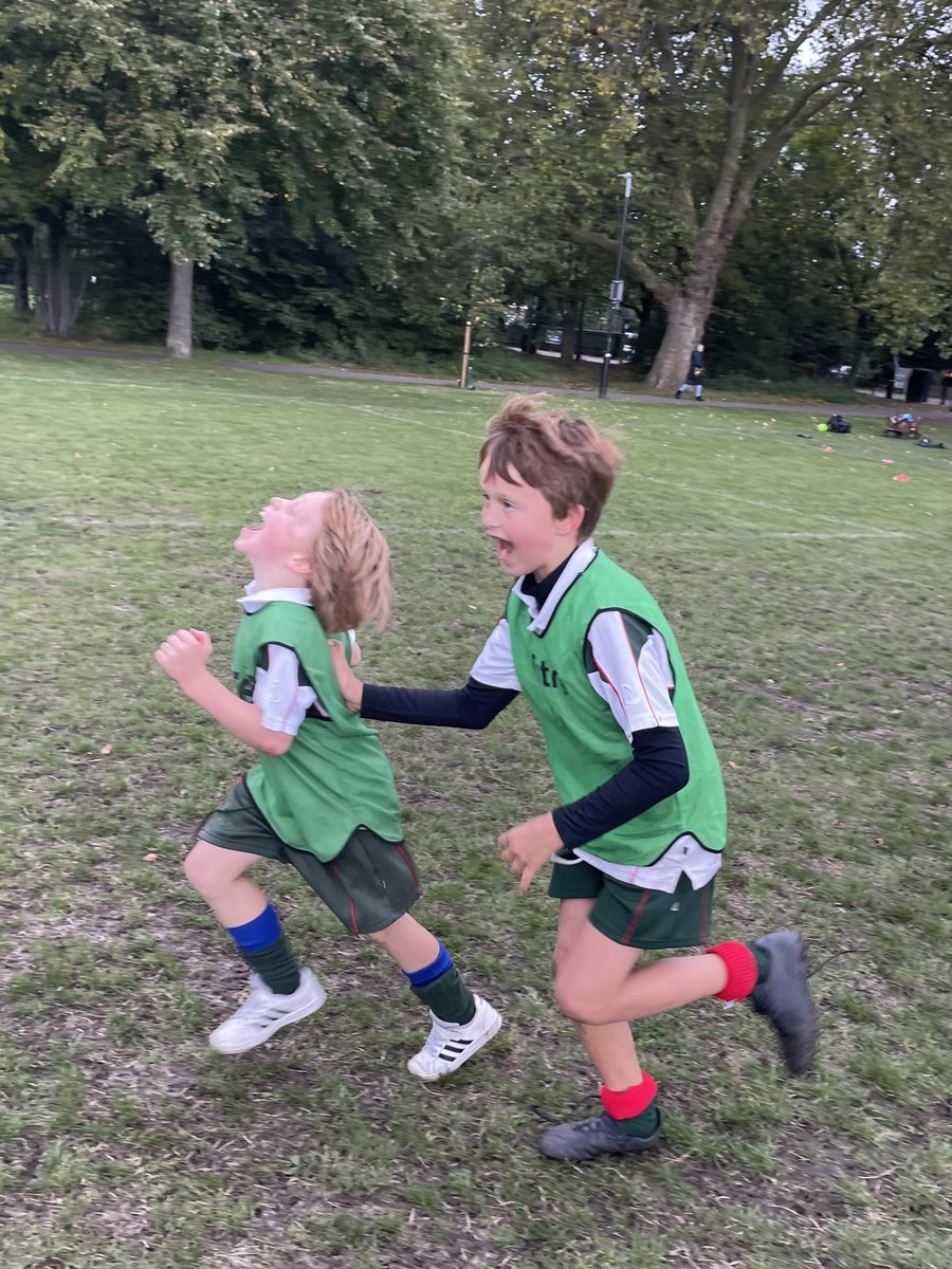 Think this picture summed up the last day of half term exceptionally well! Boys that are happy with red faces! It’s been an amazing half term! Thank you <a href="/NWSnl_Shell/">Shell | Northcote Lodge</a> for making the last day of the NPL so fun! See you in a week for much much more! #NWSnl 🦁🐚⚽️