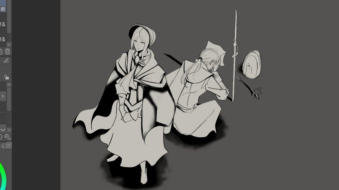 次描きたい絵の下地です 