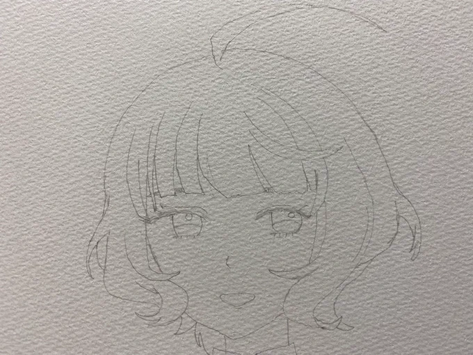 岸波さんの途中絵です。最初は雰囲気で描いてみて、次に線を濃くして最後に色を塗りました。岸波さんみたいなキャラクターの艦娘って描いたことないなぁと思い描いてみました今回も沢山のいいねリツイートリプライ等、本当にありがとうございます 