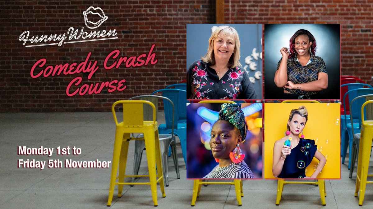 FunnyWomenLynne's tweet photo. Ever fancied creating comedy? Our virtual @funnywomen #ComedyCrashCourse is the perfect introduction. Join us for some valuable online coaching 1st-5th Nov. An hour a day with showcase on Friday. https://t.co/NdT2hMgV6z https://t.co/qgonS9EzgP