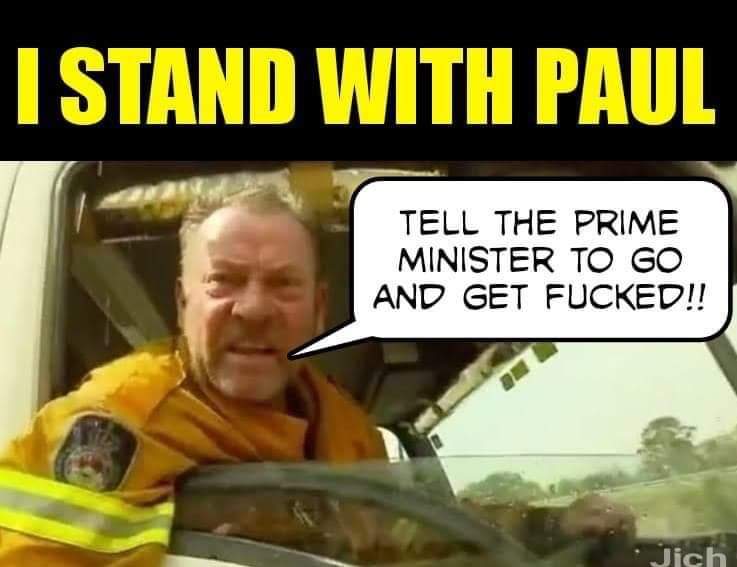 Remember Paul from when @ScottMorrisonMP was trying to hide his holiday in Hawaaii not holding a hose while we burned?
#IStandWithPaul
#danforPM
#ScottyFromGaslighting 
#scottytheblameshifter 
#scottymustgo 
#LNPDisgrace 
#LNPCorruptionParty 
#LNPfail 
#auspoI