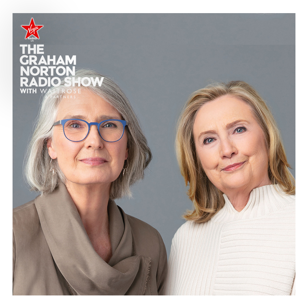 Good Morning 🌅 Today on the #GrahamNortonRadioShow with @waitrose: 💁‍♀️ @ETomlinson 📚 @HillaryClinton 📚 @LouisePenny Got any questions for our guests today? Let us know in the replies! #SaturdayMorning #HappySaturday