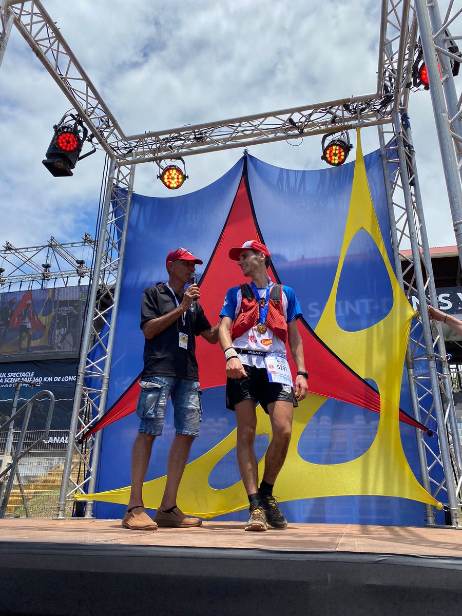 SFR_Reunion's tweet photo. Nicolas Gourdon termine troisième du Trail de Bourbon après 15h23’ d’effort #grandraidreunion https://t.co/Zim4iwyRAJ