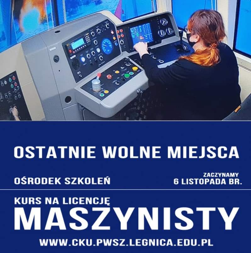 Witelonka's tweet photo. Szukasz, ciekawej dobrze płatnej pracy❓Zostań maszynistą❗Do 25.10 trwa nabór na kurs na licencję maszynisty. Szkolenie rozpocznie się 6.11 i obejmuje zajęcia praktyczne z wykorzystaniem symulatora kolejowego https://t.co/gTkHLlyJw7
#witelonka #maszyniści #praktyczniewprzyszłość https://t.co/6mont6Mghg