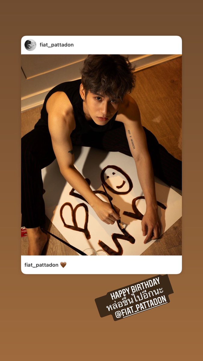 Fiatfanofficial's tweet photo. 📷IGS : toptap_jirakit
ทอปแทป happy birthday @FiatAngelo
หล่อขึ้นไปอีกนะ เบ๋ยยย
#Fiat25Counted #FiatPattadon #Patnion https://t.co/efkfKv2MAK