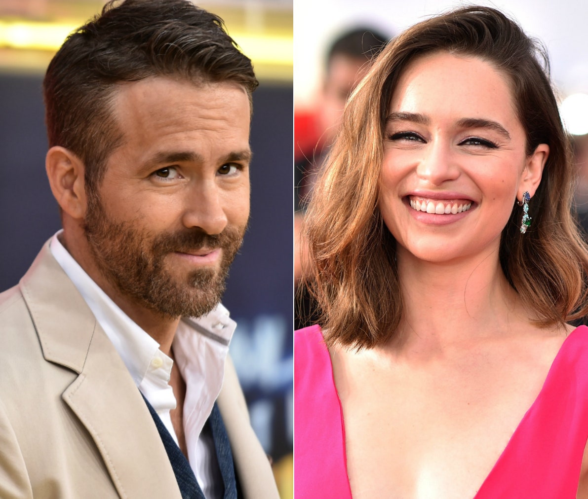 Happy birthday Ryan Reynolds (45) and Emilia Clarke (35) !! 