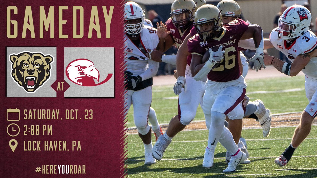 KUGoldenBears's tweet photo. GAMEDAY | No. 25 @KUBearsFootball set to battle the Bald Eagles and the elements this afternoon. Kickoff from Lock Haven is set for 2 pm! #HereYouRoar

📺WATCH | https://t.co/wggrKz04MP
📊LIVE STATS | https://t.co/we19rjb0nY https://t.co/HlRjkIPF5e