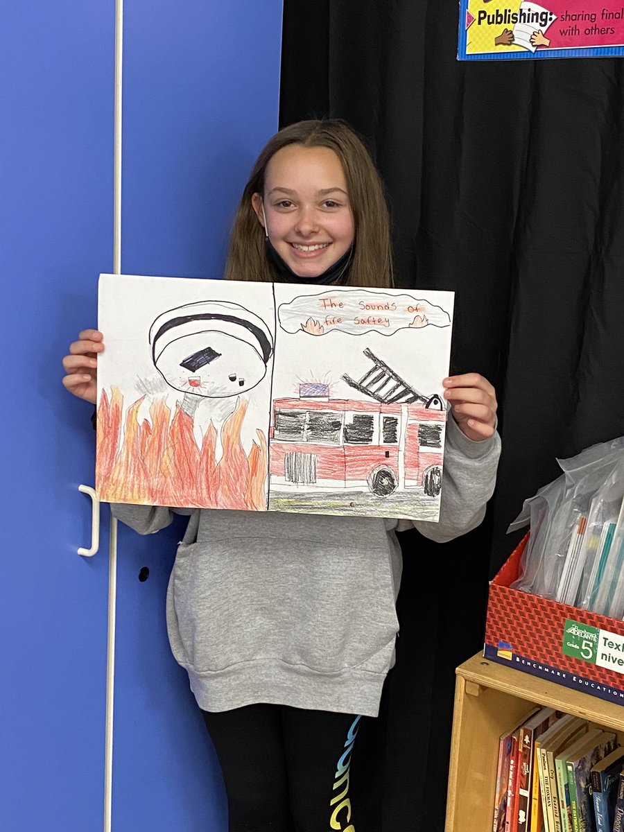 Fire safety poster contest participants and our class winner! All the students kept saying it was too hard to vote for just one! #allwinners #5thgradeTWI  #stony126 #weare126