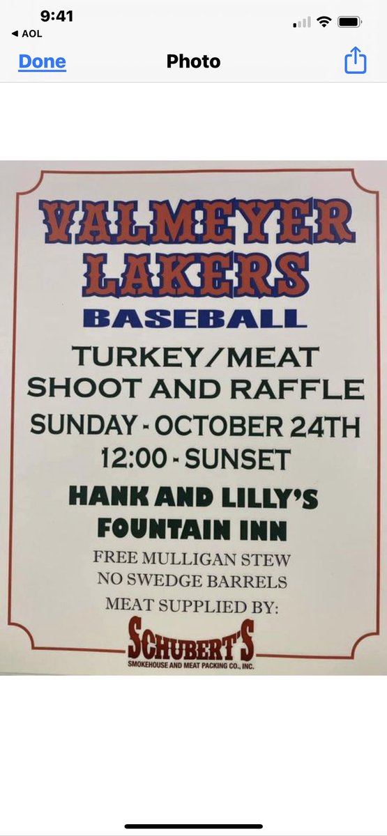 Annual event for the Valmeyer Lakers, come on buy and help raise funds for our organization.?