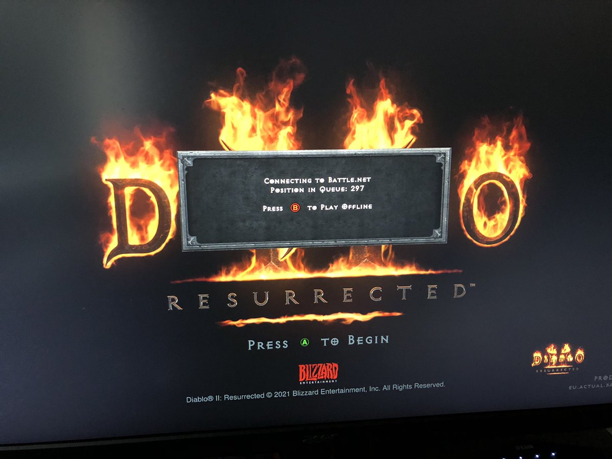 PWellkey's tweet photo. What a fuck @Blizzard_Ent! Add some servers for diablo 2... This situation is unacceptable!!! @Diablo @iTwiHelp https://t.co/5jhBsVLwZm