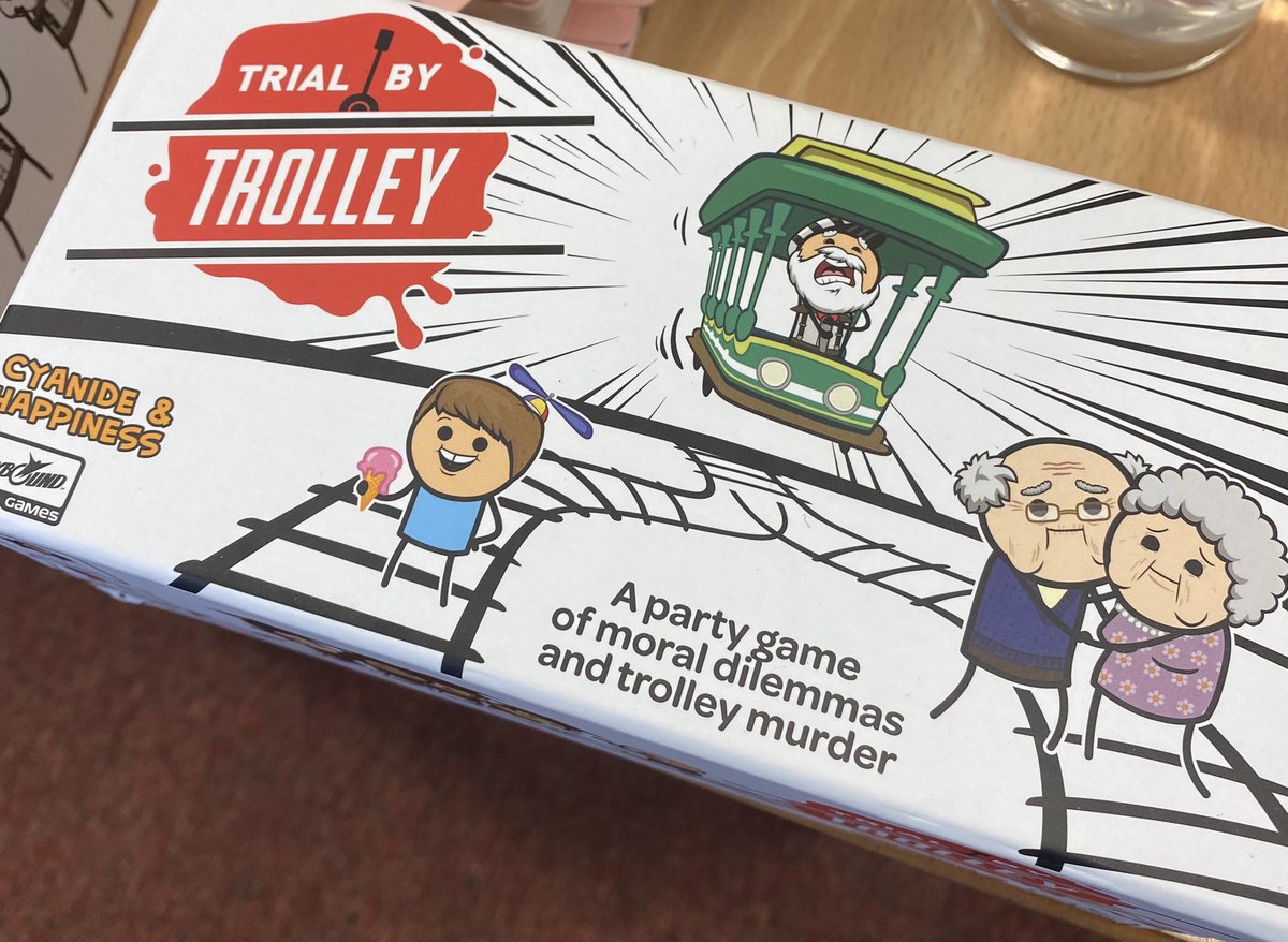 MissN_Shaw's tweet photo. Higher RMPS played trial by trolley to gain an understanding of how difficult making moral decisions can be - are some human lives worth more than others? #higherrmps https://t.co/OfAV5XInPu