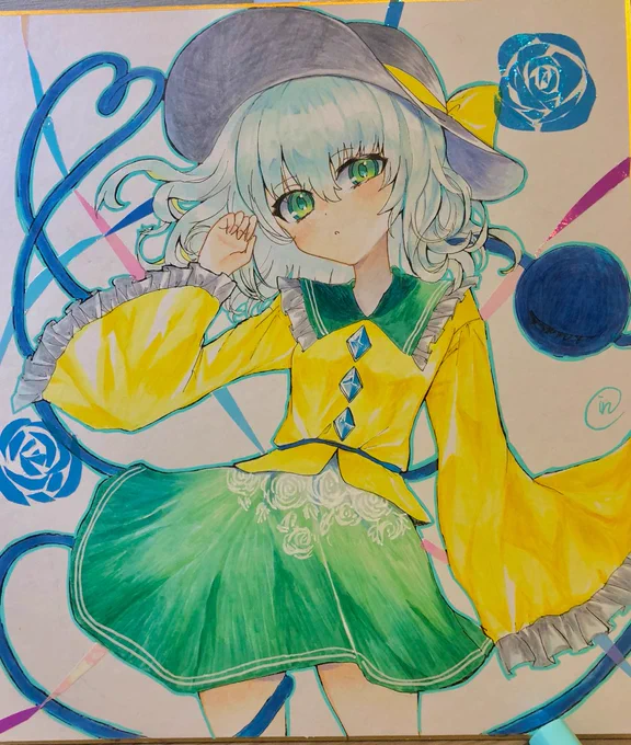 こいしちゃんのキラキラ色紙できた! 
