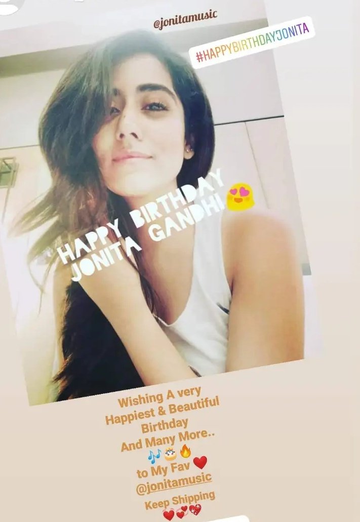 Happy Birthday forever favorite 🎂 🥳❤
@jonitamusic 🤍
#HappyBirthdayJonitaGandhi 
#HBDJonitaGandhi