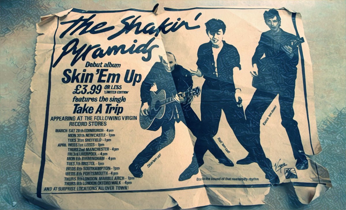 McGuinnessMLC's tweet image. @ShakinPyramids from God knows  what year. £3.99 for their debut album. Absolute bargain. Brilliant band #shakinpyramids #skinemup