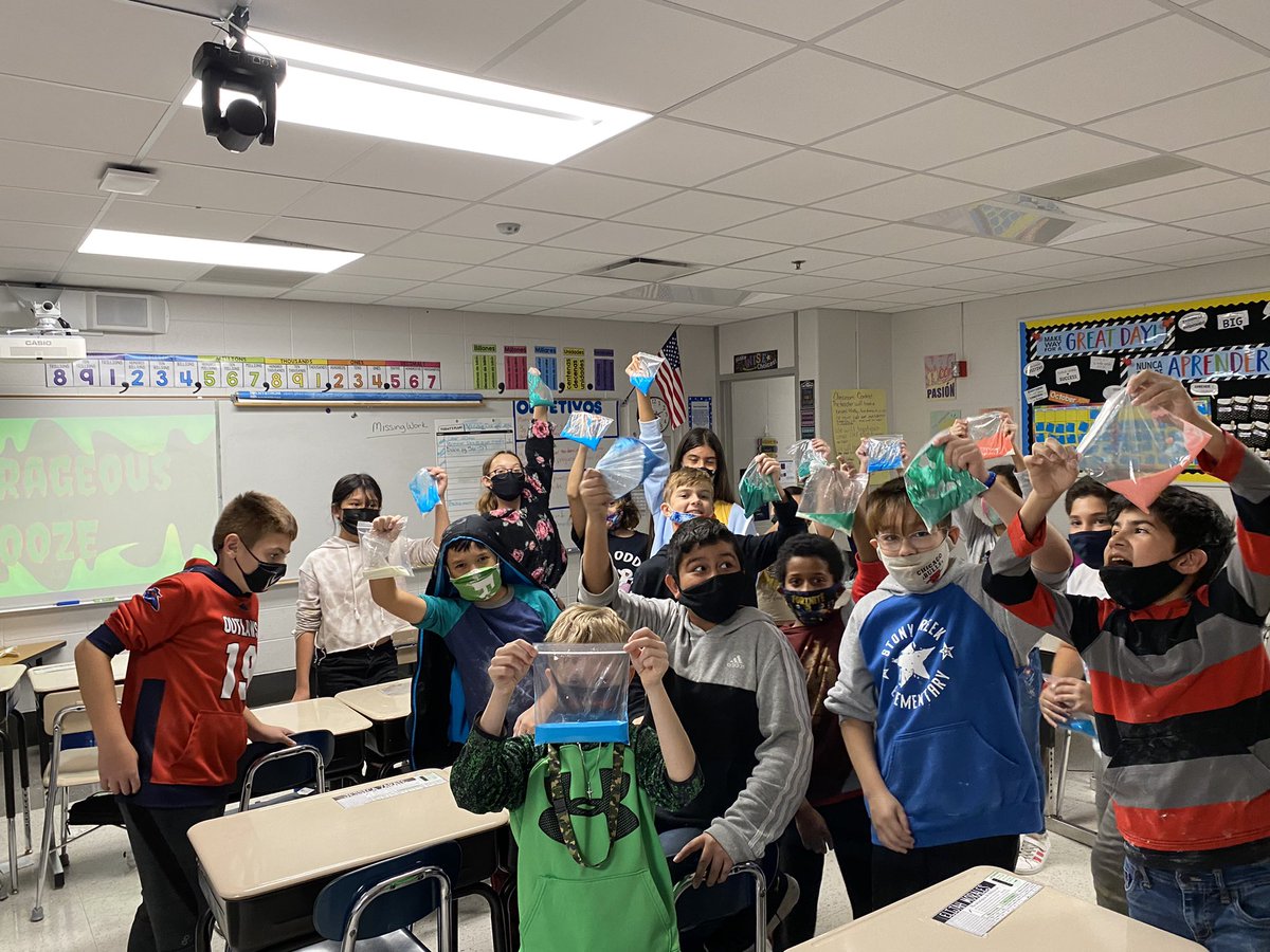 Rock your school 2021!! In the afternoon we became mad scientists exploring colloids. Did you know ketchup is a non-Newtonian fluid? My students do! #5thgradeTWI #stony126 #weare126
