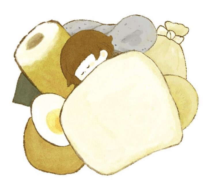 Sopola そぽら イラストとかハンドメイドとか 寒くなったからさー はんぺんみたいなふかふかのお布団で眠りたいよねー 前も載せたかな おでん はんぺん お布団 イラスト好きな人と繋がりたい イラスト イラストレーター イラスト好き
