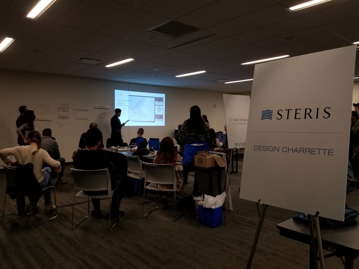 Have you checked out the 48-hour <a href="/AIA_AAH/">AIA AAH</a> student design charette at #HCDcon yet? Check out the future professionals at work. Thanks to @STERIS for 30+ years of sponsorship! <a href="/Sara_Shumbera/">Sara Shumbera</a>