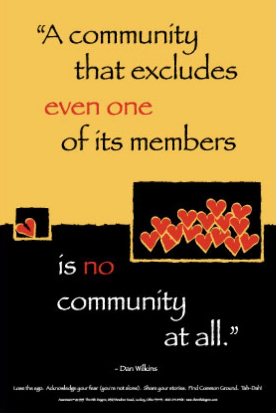 JeanDomurat's tweet photo. A school community “of” all it’s students and families is vital to individual well-being.  We all need belonging and the comfort that comes from those whom we care for &amp; whom care about us.  @CherylCuddihy @RiderCEHS @RiderUniversity #familyengagement #belonging https://t.co/NhK7QFSLXY
