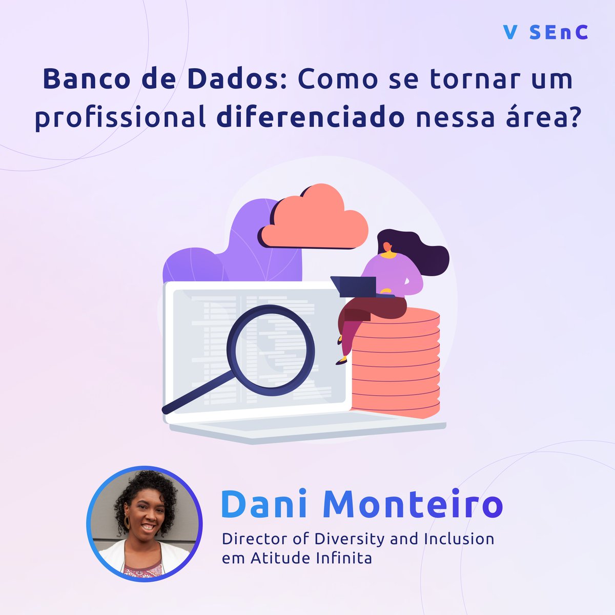 senc_usp's tweet photo. No dia 26/10 (Terça-feira), às 16h30, teremos uma conversa única com Dani Monteiro que é mestra em Engenharia Da Computação, TEDx Speaker, autora do blog e do canal https://t.co/58bhLVVLRc, criadora da https://t.co/r5Emqnrz13. https://t.co/ergSejiaWR