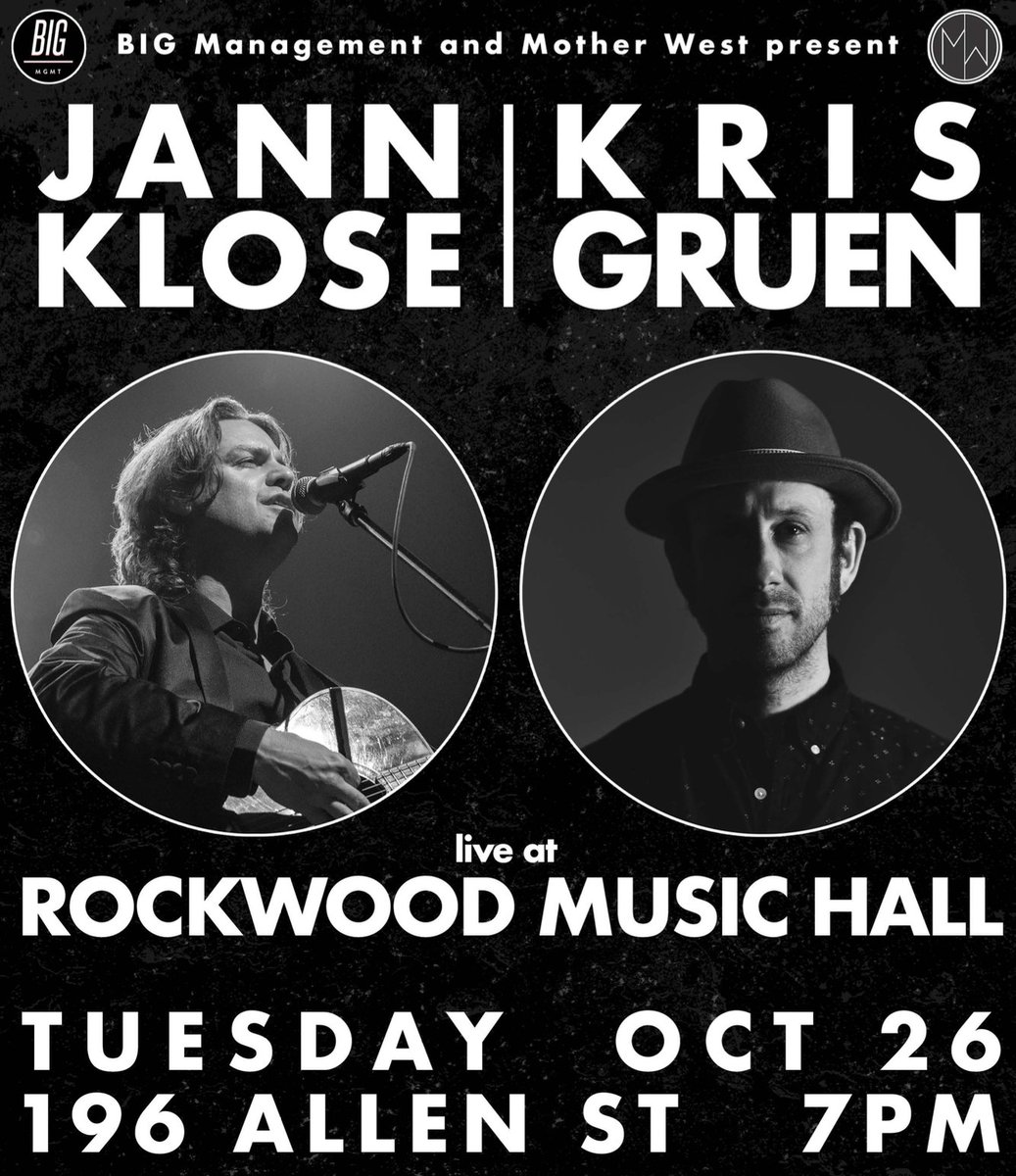 The Royalty Network (@roynetmusic) on Twitter photo TUESDAY: @JannKloseBand plays live at <a href="/RockwoodNYC/">Rockwood Music Hall</a>! It's his 1st full band show in 2 yrs, + also a celebration of being an American citizen! 🇺🇸Jann will be debuting new material from his upcoming 2022 album, as well as hits from "In Tandem".
<a href="/bigmgmt/">BIG Management</a>
TIX bit.ly/3joYdUW TUESDAY: @JannKloseBand plays live at <a href="/RockwoodNYC/">Rockwood Music Hall</a>! It's his 1st full band show in 2 yrs, + also a celebration of being an American citizen! 🇺🇸Jann will be debuting new material from his upcoming 2022 album, as well as hits from "In Tandem".
<a href="/bigmgmt/">BIG Management</a>
TIX bit.ly/3joYdUW