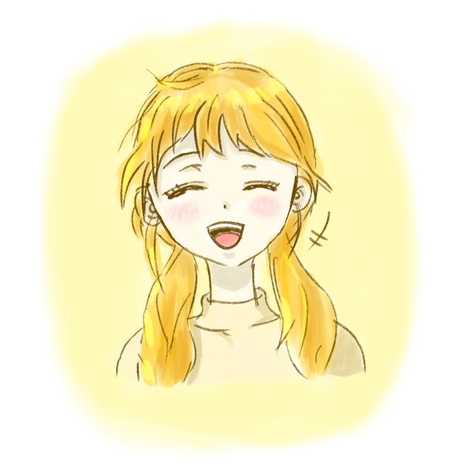 笑顔の女の子のtwitterイラスト検索結果