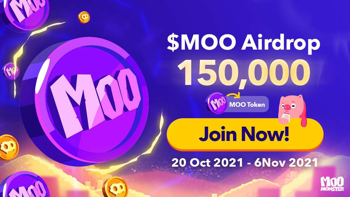 AirdropAchiever's tweet photo. New Airdrop: Moo Monster (MOO)
Rewards: 150,000 MOO
Winners: 2,000 Random &amp; Top 50
Distribution: Within 2 Weeks after TGE 

🔗 Start the Airdrop Bot: https://t.co/sGxOnrgyCg

🔹 Complete the Social Tasks
🔹 Submit your Binance Smart Chain Wallet address https://t.co/ItC1wJW4Dc