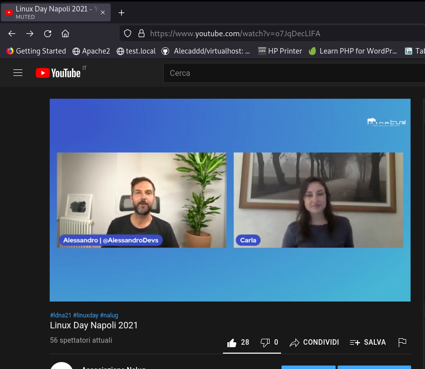 napoli_lug's tweet photo. Alessandro Grande intervistato dalla nostra Carla - Esperienza professionale con l’Open Source
#ldna21 #linuxdaynapoli #linuxday #lug #Linux #nalug https://t.co/T9nqjy1a8W