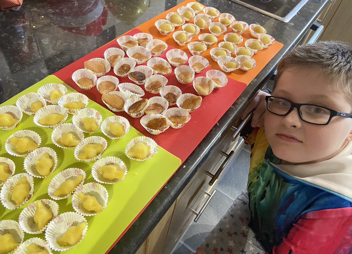 17jdap's tweet photo. Jake has been creative in the kitchen this morning, making lemon, almond and orange flavoured marzipan treats. ππ#halftermproject @SkegGrammar #lifeskills #delicious https://t.co/aDawI1pE74