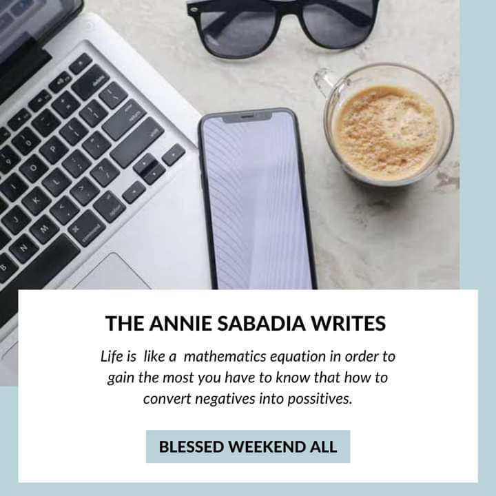 AnnieSabadia's tweet photo. Life is like a mathematics equation in order to gain the most you have to know that how to convert negatives into possitives
#TheAnnieSabadiaWrites
#BlessedWeekendAll https://t.co/RZgsUsxSI7