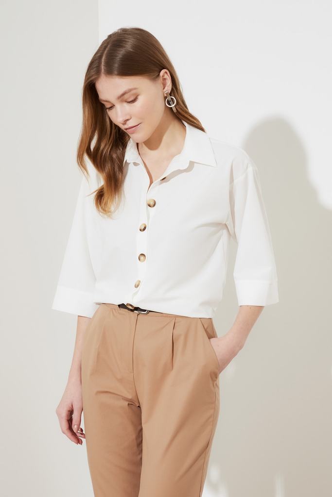 KlozetStyle's tweet photo. You're gonna love this Turn-Down Collar Buttoned Basic Shirt Raw White shop here: https://t.co/5FA0GsZuMw #klozetstyle #loveklozetstyle #shopklozetstyle #chic #style #outfitoftheday https://t.co/vSZVAYeFNF