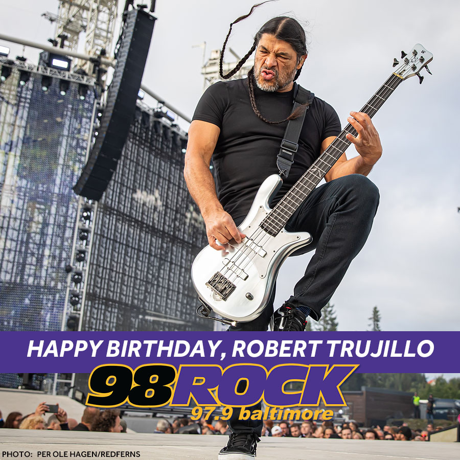 Happy 57th Birthday today to Robert Trujillo of Metallica!!! 