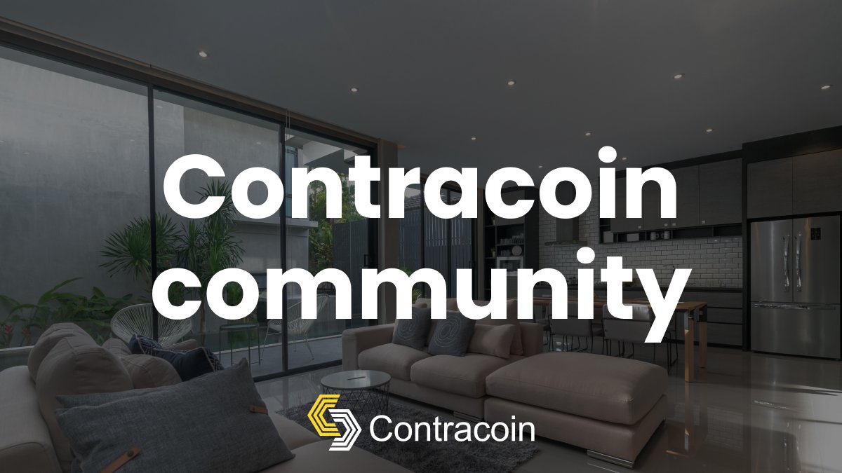 ContracoinCTCN's tweet photo. #Contracoin isn’t just building a strong token but also a community 👥

Use the #CTCN token to buy your next property anywhere in the #world. 

Don’t stress about restrictions or #currency exchange rates 🔒

Learn more with https://t.co/QOAQM2qJSZ https://t.co/FgktqT5S9N