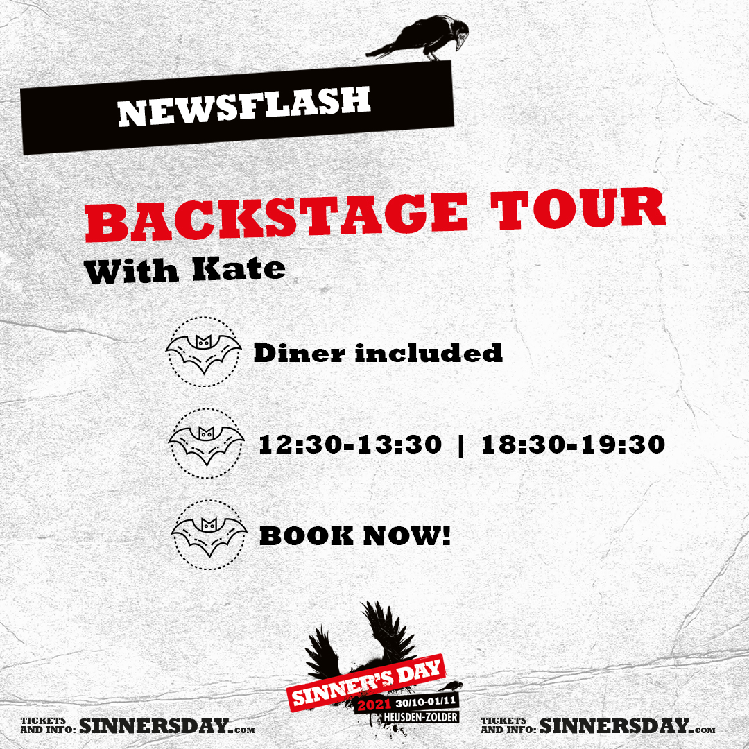 𝗦𝗜𝗡𝗡𝗘𝗥'𝗦 𝗗𝗔𝗬 𝗕𝗔𝗖𝗞𝗦𝗧𝗔𝗚𝗘 𝗧𝗢𝗨𝗥

Always wanted to take a look behind the scenes of Sinner's Day? You can!

Every day we organise 2 backstage tours: 
12:30-13:30
18:30-19:30

Dinner is included.

Book your tickets now! 
sinnersday.com