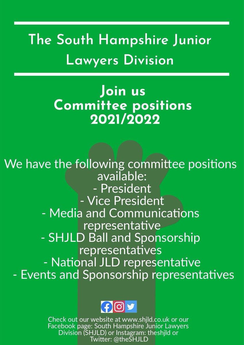 theSHJLD's tweet photo. 1/2 Join us and become a committee member for 2021-2022!

We have the following positions available:
⁃President
⁃Vice President
⁃Media and Communications Rep  
⁃SHJLD Ball and Sponsorship Rep 
⁃National JLD Rep
⁃Events and Sponsorship representatives https://t.co/gLctMRW8dy