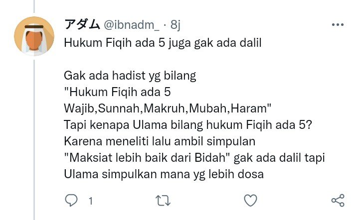 Alie_Fahnoor's tweet photo. @ibnadm_ Ini komentar situ, dude.

Siapa pula si Ibnu?

Hafal 30 juz?
Menguasai 13 ilmu bahasa Arab?
Memiliki Ilmu Qur'an, Hadits dan Fiqih?

Jika iya, bolehlah dianggap BUKAN orang awam.

Faham, dude? https://t.co/H2oTGZqRbb