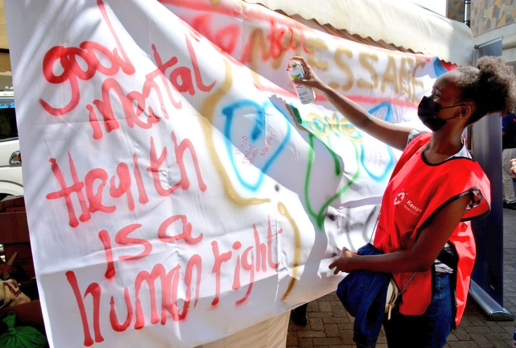 Kenya Redcross has joined <a href="/EcobankKenya/">Ecobank Kenya</a> in commemorating #EcobankDay.Dorothy Anjuri, acting Head of Health <a href="/KenyaRedCross/">Kenya Red Cross</a> gave her speech on issues about mental health, emphasizing both individual and collective responsibility to improve  wellbeing of our society
<a href="/PatKitonga/">Patience Kitonga</a>