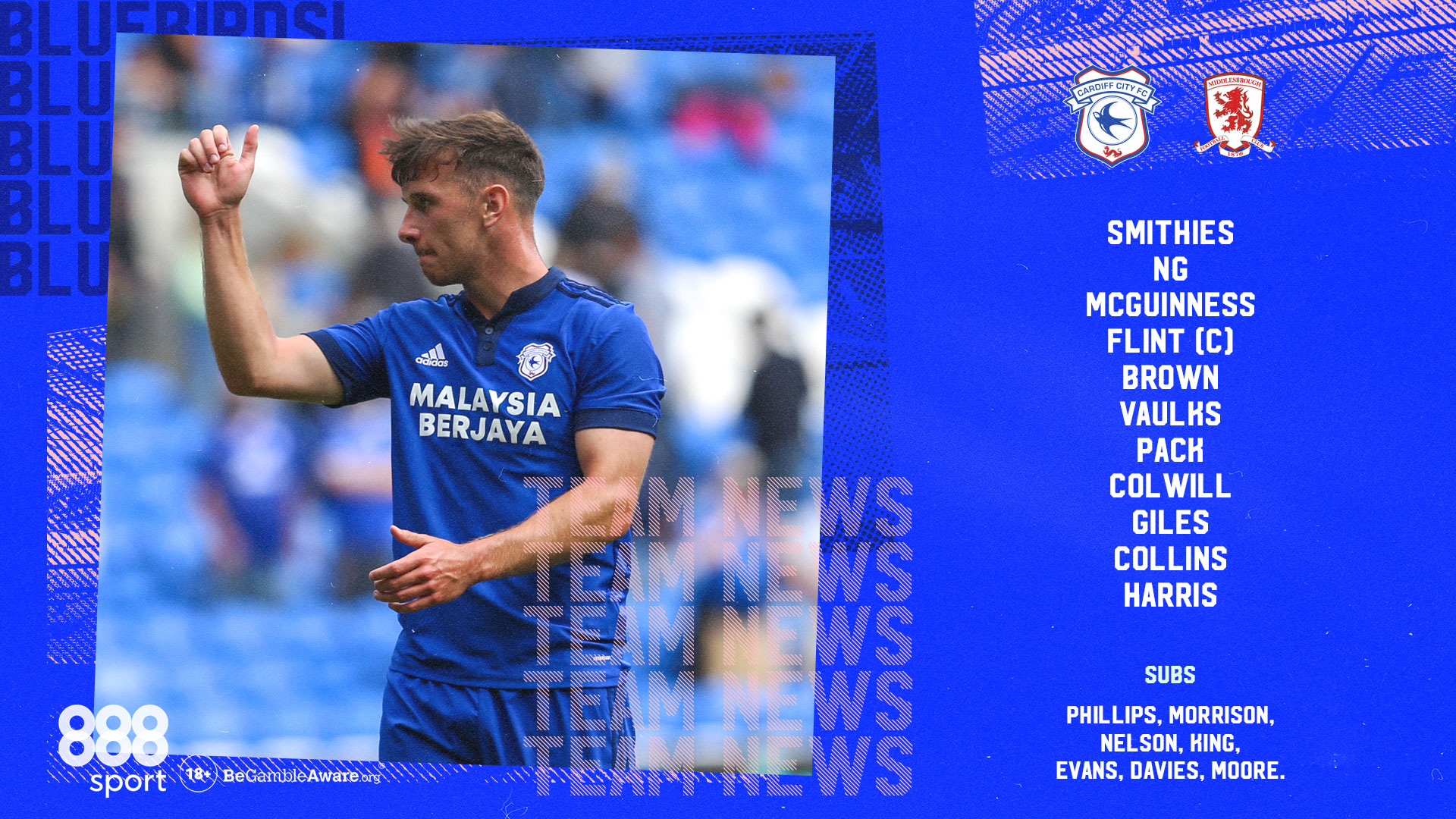 Cardiff City FC on X: 🔢 Your City line-up for the visit of @Boro!  #CityAsOne  / X