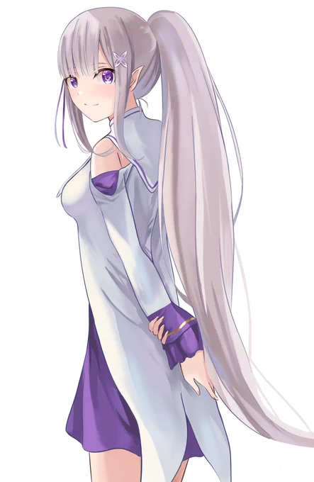 ポニテ エミリア✨
#リゼロ 