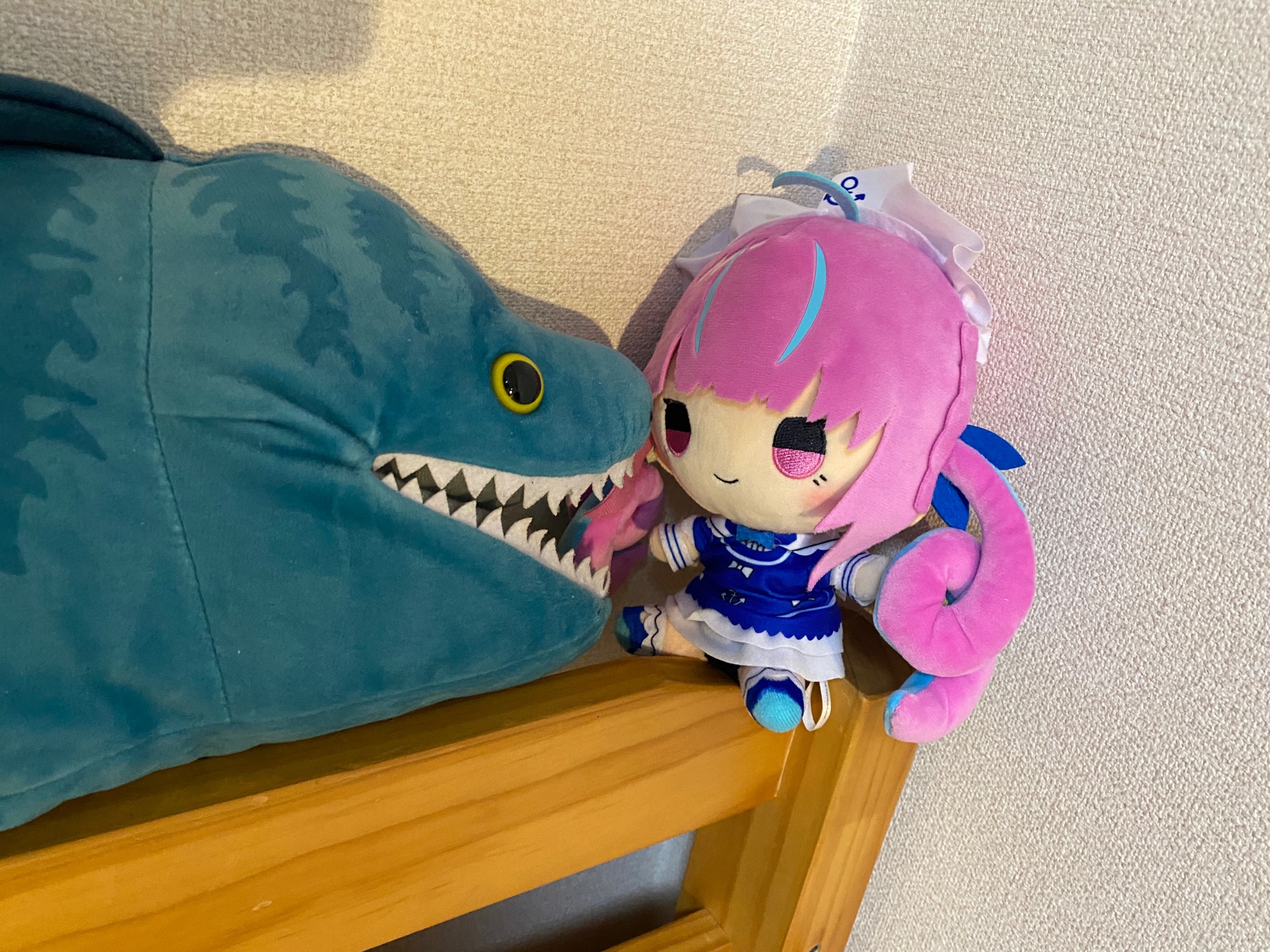 湊あくあ もちどる 駿河屋 -<中古>湊あくあ もちどる ぬいぐるみ 「ホロライブ×ドン