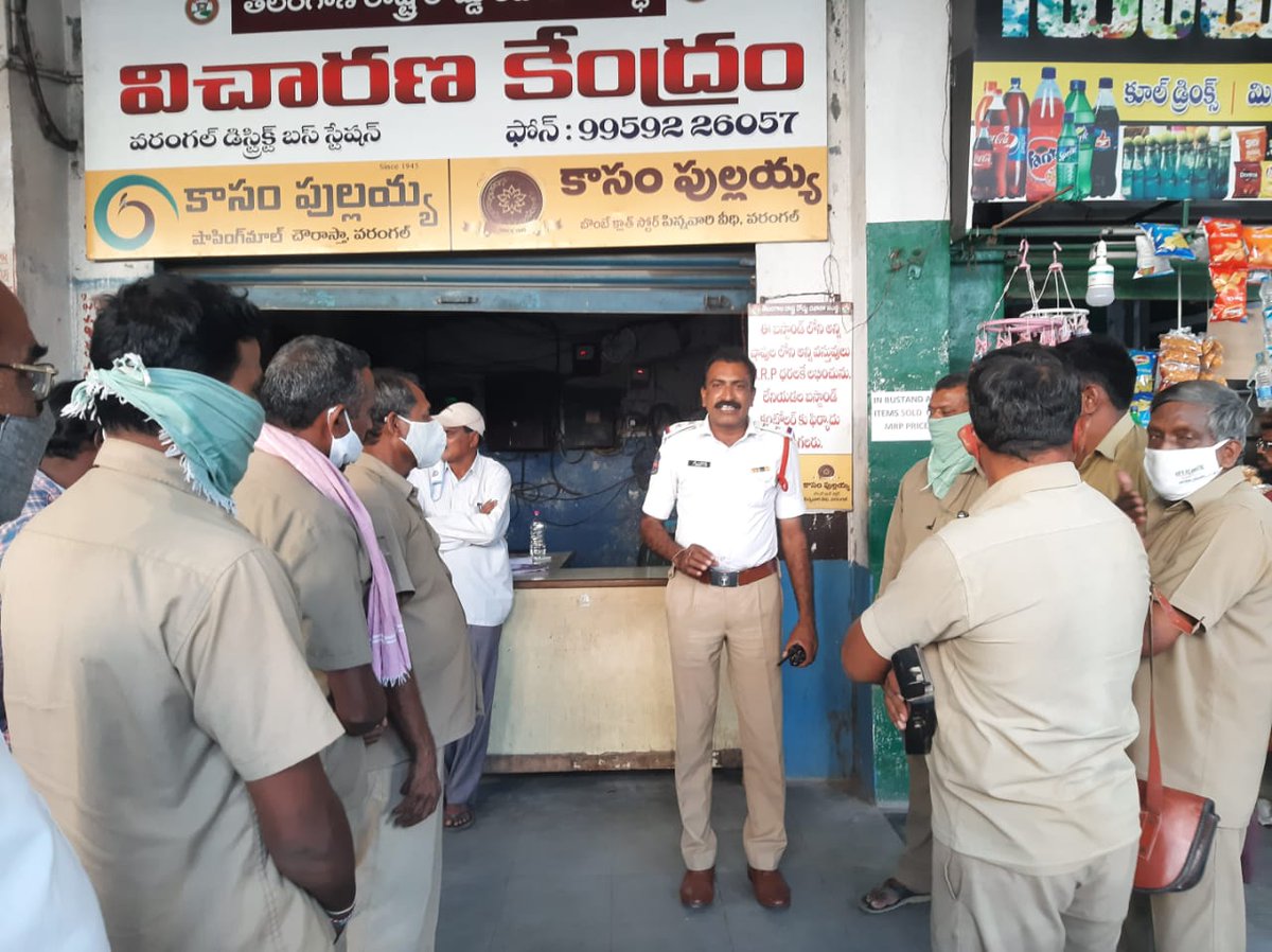 showarangaltrf's tweet image. Conducted traffic awareness programme to Bus drivers at Warangal bus station on traffic rules and drink and drive. requested the bus drivers don&apos;t drink and drive  many passengers life&apos;s depends on your driving. @cpwrl