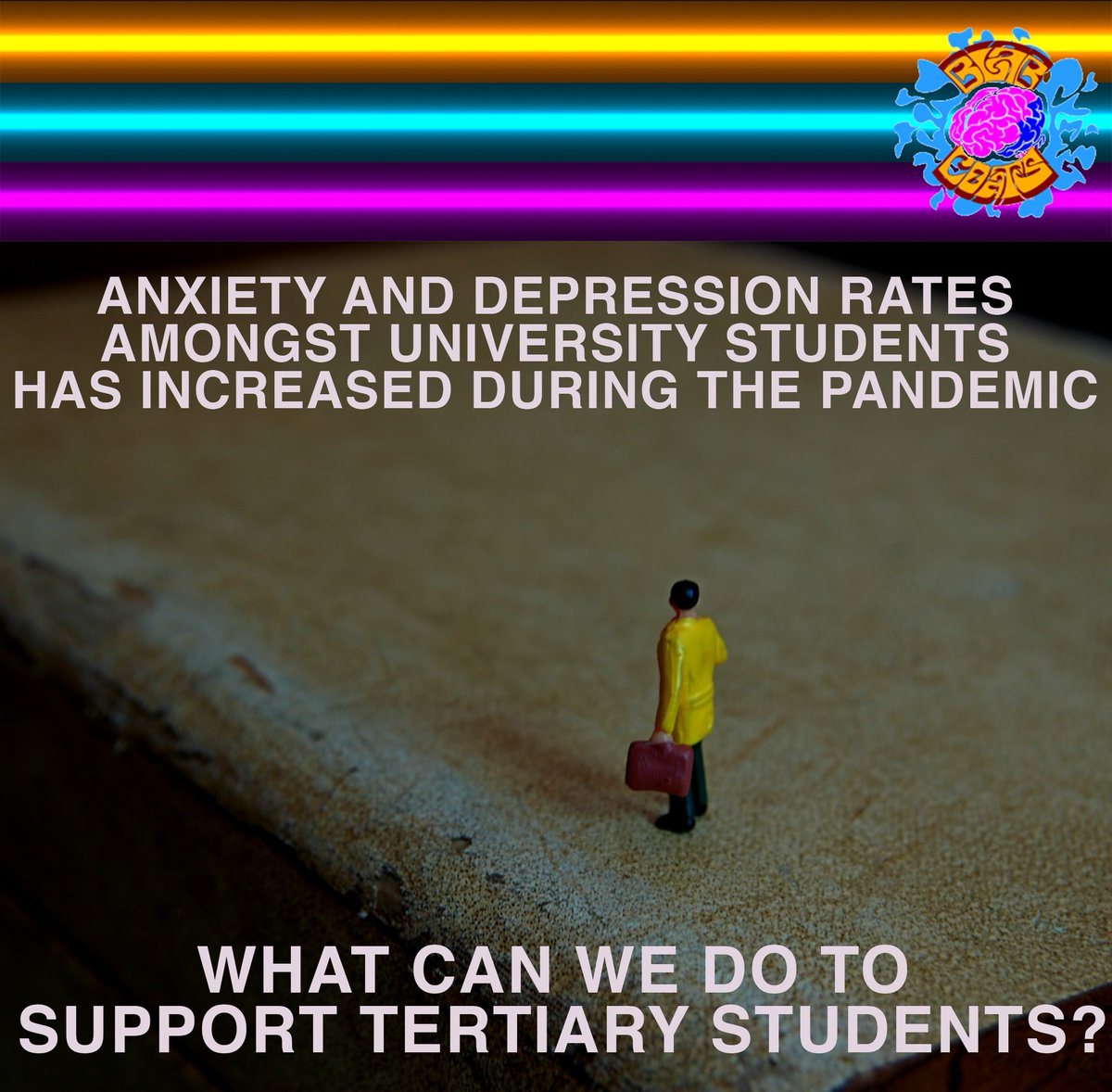 A study by ‘The Conversation’ reported students were experiencing anxiety, depression and distress 23% more during COVID. This level of distress being far greater than the rest of the adult population. Are we doing? How can we support our students? #Covid #Mentalhealth