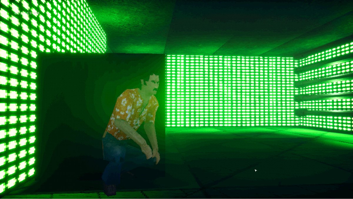 mattcundy's tweet photo. The Chameleon is a stealth game, which isn't normally my thing, but when the stealth is wrapped in a short low-poly sci-fi that's set in the 70s and stars a blocky Tom Selleck lookalike, I really can't resist. https://t.co/EOIMO2KBZN
