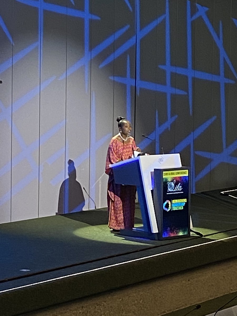 PaulineKoelbl's tweet photo. Just WOW! Moving keynote by @elianeubalijoro highlighting how this @The_ILA is special in many ways! Thanks Eliane for leading by actions #ReimaginingLeadershipTogether https://t.co/KUVytRy2qq