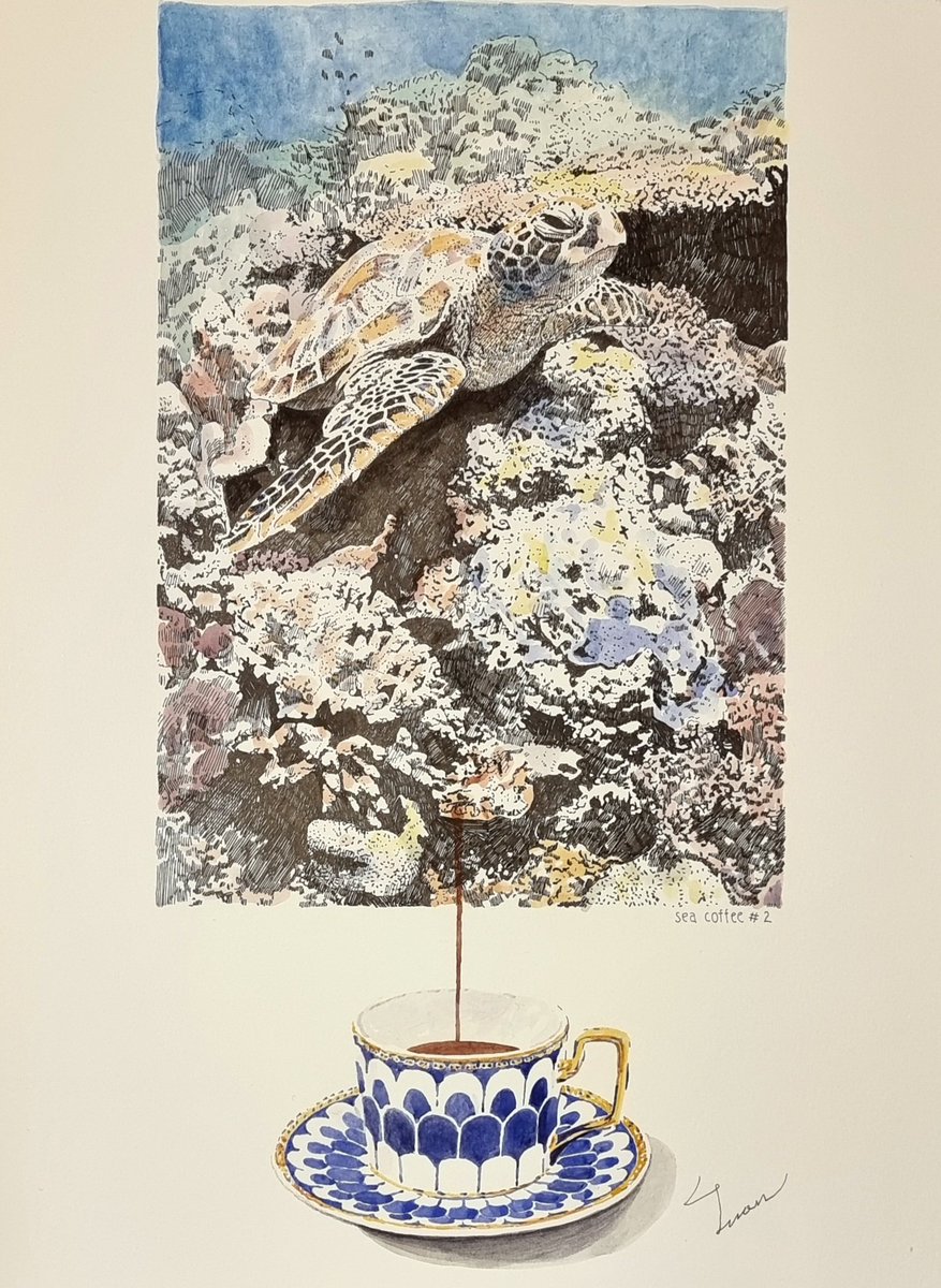 바다커피 시리즈 두번째 그림

The second picture of the sea coffee series

￼