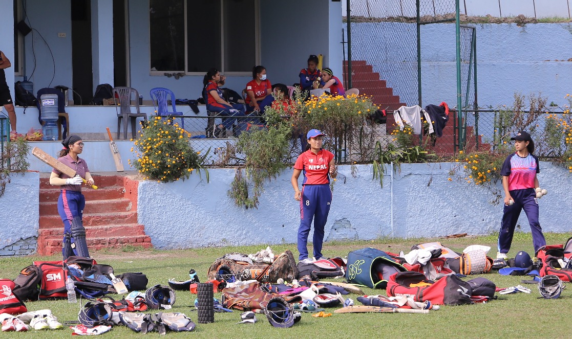 CricketNep's tweet photo. Day 4: Womens National Cricket Team Closed Camp 

#NepalWomen’sCricket https://t.co/v5aTzbhQeb