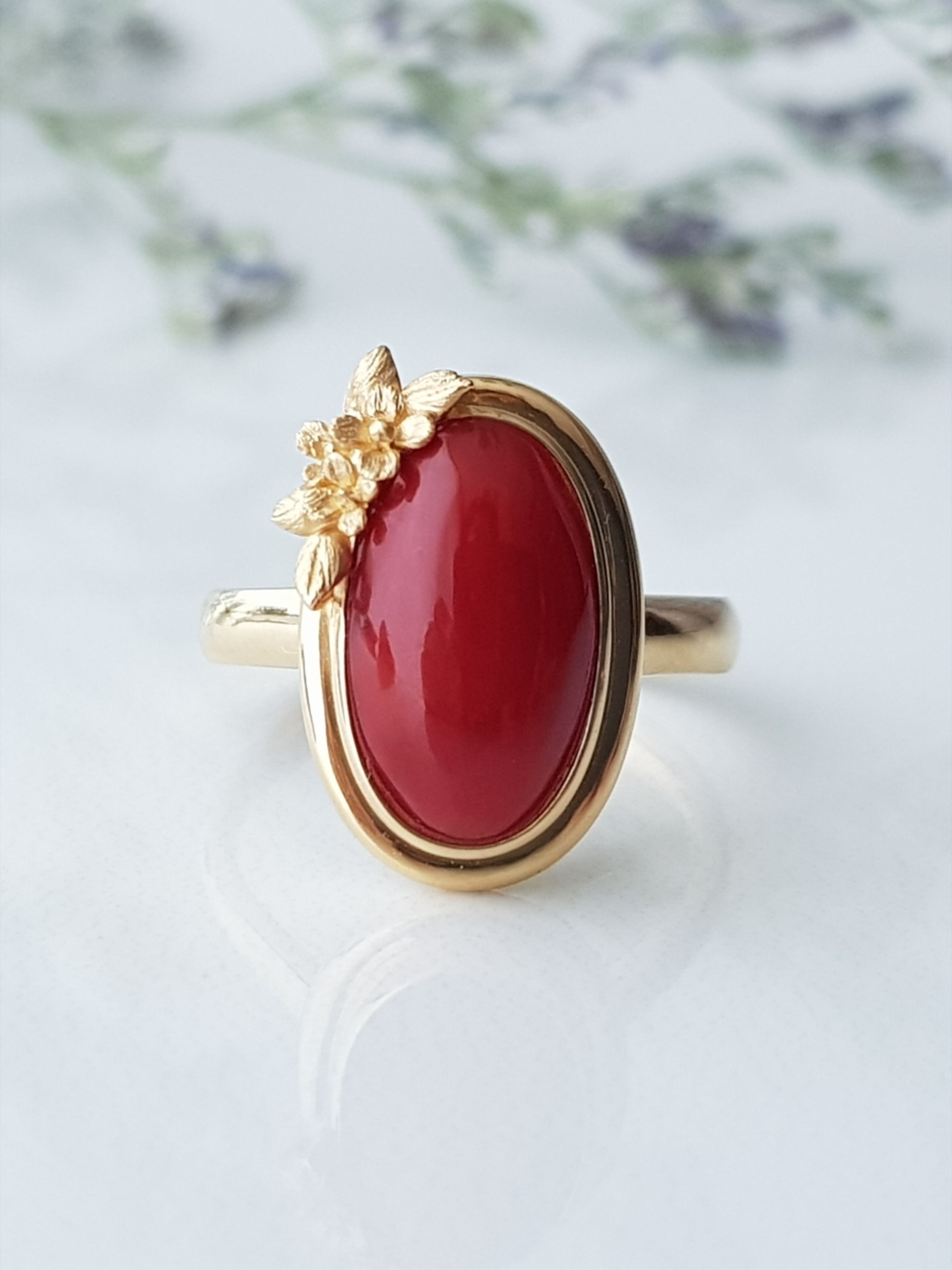 Coral Gemstone on X