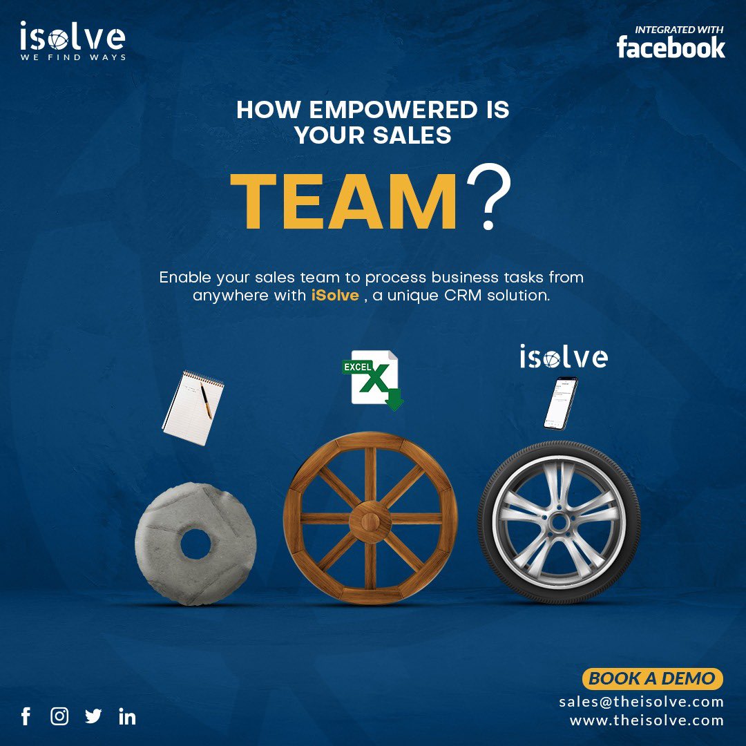theisolve's tweet photo. Get iSolve, an effective sales tracking CRM software for empowering your sales team. With iSolve, your executives can access and manage data in digital forms, and instant access to data helps them save more time and reduce manual efforts.
.
𝗶𝗦𝗼𝗹𝘃𝗲 - 𝗪𝗲 𝗙𝗶𝗻𝗱 ways https://t.co/LZp1FuJGxb