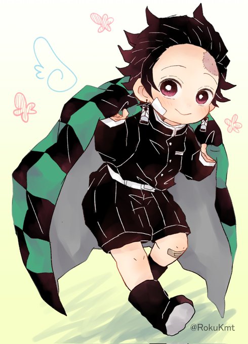 ご都合血👹術で小さくなったたんじろ。しゅたんじろーほんと天使🙏😌 